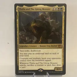 Thalia and The Gitrog Monster #255 MTG March of the Machine NM English - Image 1