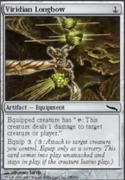 4x MTG Viridian Longbow, Light Play, English Mirrodin - Image 1