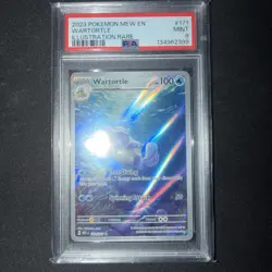 PSA 9 MINT Pokemon Wartortle Scarlet & Violet 151 Illustration Rare 171/165 - Image 1