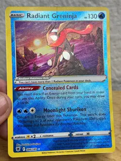 Astral Radiance Radiant Greninja 046/189 Radiant Rare Pokemon HP/DMG - Image 1