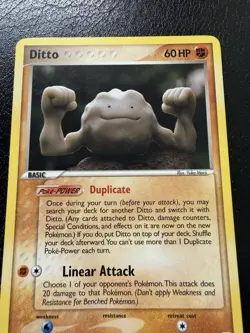 Ditto (Geodude) 62/113 EX Delta Species Rare Pokemon TCG Non Holo HP/DMG - Image 2