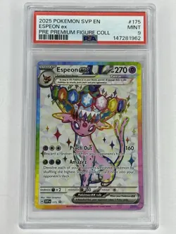 PSA 9 Espeon ex SVP175 Pokemon Prismatic Evolutions Black Star Promo - Image 1