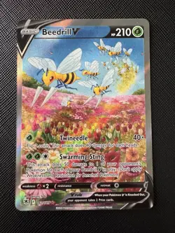 Pokemon Beedrill v 161/189 Swsh10 Holo Full Art Alternate Astral Radiance - Image 1