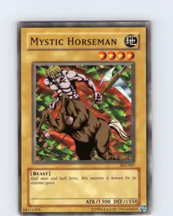 Yu-Gi-Oh TCG Mystic Horseman SKE-007 Unlimited Regular Common Card Played LP - Image 1