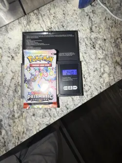 Pokemon TCG Prismatic Evolutions HEAVY Pack 24.01 Grams Heaviest Pack On eBay! - Image 1