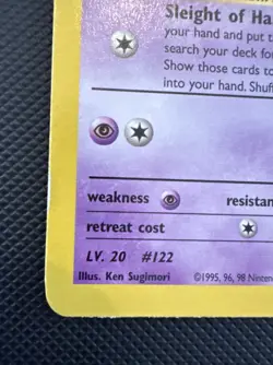 Pokemon TCG Sabrina's Mr Mime 94/132 Gym Heroes LP - Image 2