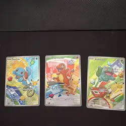 Pokemon TCG First Partner Illustration Collection Series 1 Kanto GEN 1 Set - Image 1