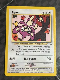 Aipom - 41/64 - Common - Unlimited - Neo Revelation #41/64 Pokemon TCG WOTC LP - Image 1
