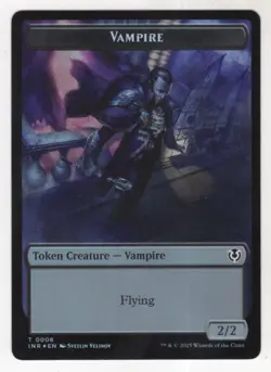 MTG Innistrad Remastered Foil Double Sided Token Card #7/8 Vampire / Vampire - Image 2