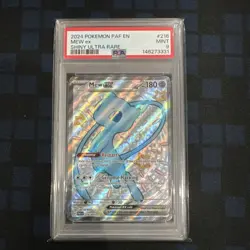 2024 Pokemon Paldean Fates 216/091 Mew EX PSA 9 - Image 1