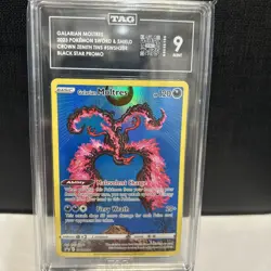 Pokemon TCG Galarian Moltres SWSH284 Sword & Shield Promo Black Star Holo TAG 9 - Image 1