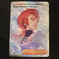 Team Rocket's Ariana 237/182 SIR Full Art Holo Sv10: Destined Rivals Pokemon TCG - Image 1