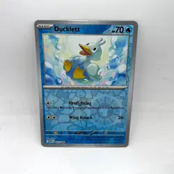 Ducklett 025/086 Common White Flare Pokemon Reverse Holo Near Mint - Image 1