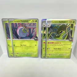 Team Rocket's Tarountula & Spidops Play Set(x2) Pokemon TCG: Destined Rivals NM - Image 1