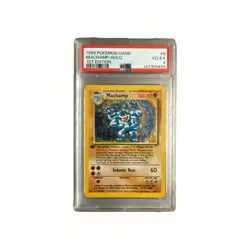 Pokemon TCG Machamp Holo Rare 1st Edition Base Set PSA 4 - Image 1