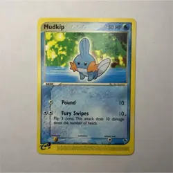 Pokemon Mudkip 60/109 EX Ruby & Sapphire Common Basic Regular English 2003 MINT - Image 1
