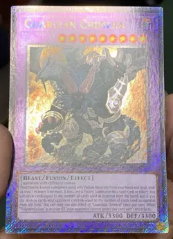 Yugioh Guardian Chimera RA02-EN023 Platinum Secret Rare 1st Ed NM w/Tracking - Image 4