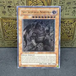 Yugioh Sky Scourge Norleras FOTB-EN022 Ultimate Rare 1st Edition LP - Image 1