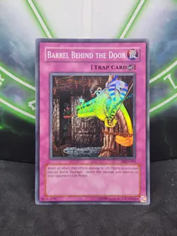 Yugioh Barrel Behind the Door Super Rare PGD-095 NM - Image 1