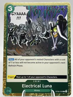 One Piece Electrical Luna Event OP08-036 R Foil Two Legends English TCG - Image 1