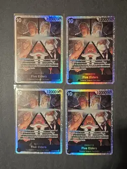 One Piece TCG Five Elders OP13-082 SR Playset of 4 OP-13 English NM - Image 1