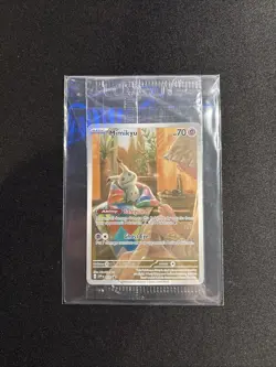 Pokemon Mimikyu TCG 075 Paldean Fates ETB Promo Card Sealed - Image 1