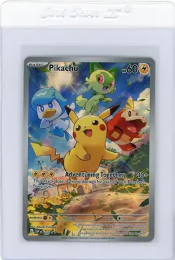 Pokemon Pikachu Black Star Promo 027 Paldea Evolved ETB Elite Trainer Box Promo - Image 1