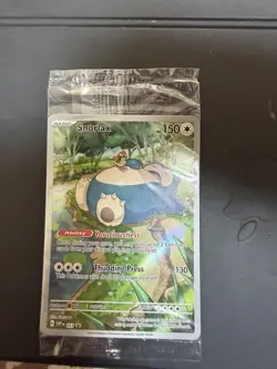 Pokemon TCG 2023 S&V 151 ETB Snorlax Promo Card SVP051 Black Star Sealed - Image 3