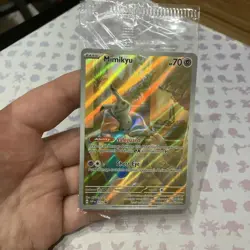 Pokemon Mimikyu 075 Scarlet & Violet Black Star Paldean Fates ETB Promo Sealed - Image 1