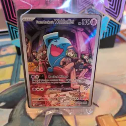 Team Rocket's Wobuffet SVP 203 Destined Rivals ETB Sealed Promo Pokemon Card - Image 1