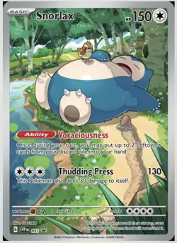 Pokemon TCG Snorlax SVP051 Holo 151 ETB Promo Card Mint Condition - Image 1