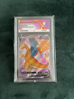 Pokemon TCG Charizard v SWSH050 Champions Path ETB Promo Ace 9 - Image 1