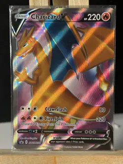 Pokemon TCG Charizard V SWSH050 Champions Path ETB Promo Card NM - Image 1