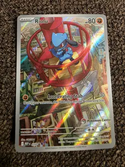 Pokemon Center Stamped - Pokemon Mega Evolution ETB Promo #10 Riolu - Image 1