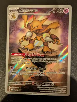 Alakazam 009 Mega Evolution Black Star ETB Promo Pokemon Card - Image 1