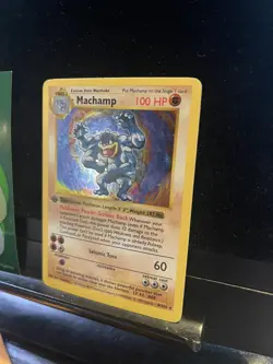 Pokemon Card Machamp Base Set 8/102 Holo Rare SHADOWLESS 310💎NM💎 - Image 2