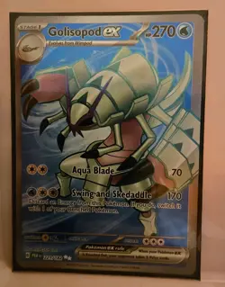 Pokemon TCG Golisopod EX 221/182 SV04 Paradox Rift Full Art Holo Card - Image 1