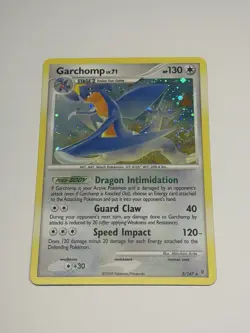 Vintage Pokemon Card TCG Garchomp Supreme Victors 5/147 Holo Rare SWIRL NM - Image 1