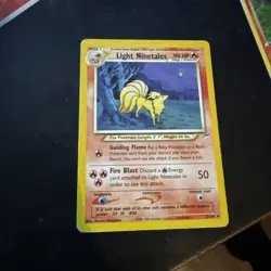 Light Ninetales Neo Destiny Regular Card 50/105 - Image 1