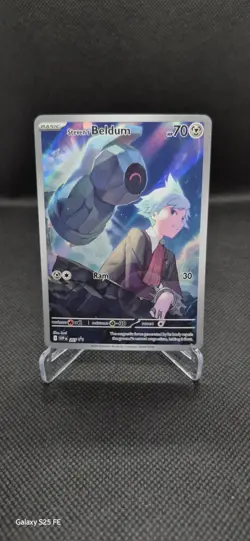 Pokemon Steven's Beldum 207 Black Star Promo Scarlet & Violet Holo Card 70 HP - Image 1