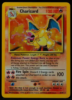 Charizard #4/102 Base Set NM Pokemon Card - Image 1