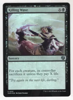 MTG Innistrad Remastered Foil Card #121 Killing Wave - Image 1