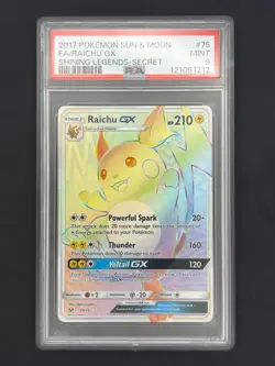Raichu GX 75/73 - Shining Legends - Graded PSA 9 MINT Pokemon Card - Image 1