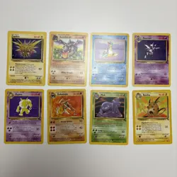 1999 Pokemon Fossil Card Lot 8 Rare Cards NM 30 16 25 21 23 24 28 29 WOTC - Image 1