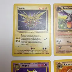 1999 Pokemon Fossil Card Lot 8 Rare Cards NM 30 16 25 21 23 24 28 29 WOTC - Image 2