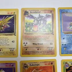 1999 Pokemon Fossil Card Lot 8 Rare Cards NM 30 16 25 21 23 24 28 29 WOTC - Image 3