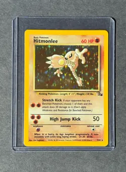 Hitmonlee - Holo Rare - Fossil Set - 1999 - WOTC Vintage Pokemon Card - Image 1