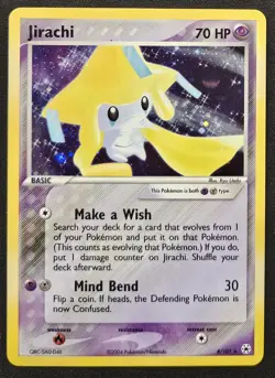 Jirachi 8/101 EX Hidden Legends Holo Rare Pokemon Trading Card Game 2004 NM - Image 1