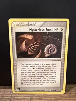 Mysterious Fossil HP 10 91/100 EX Sandstorm Pokemon Card LP - Image 1