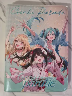 Anime Waifu Trading Card 9-Pocket Zipper Binder - Genki Parade 3 - Image 1